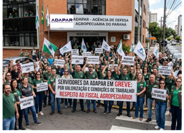 Sindefesa-PR protocola Indicativo de Greve e d&aacute; prazo de 72 horas para governo negociar.